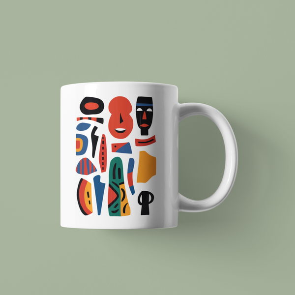 Mug céramique Tribalia motifs tribales africains - Numydya Mug Décoration, Home, Tribalia