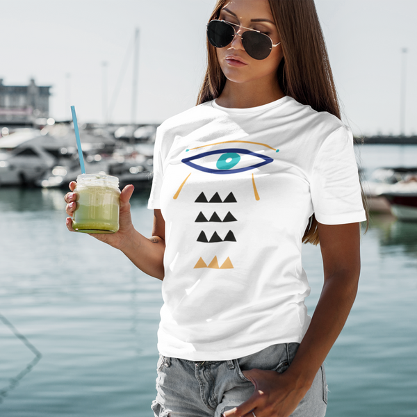 T-shirt Unisexe Œil d'Horus en Coton Bio - Collection Kemet - Numydya T-shirt Unisexe Femme, Homme, Kemet