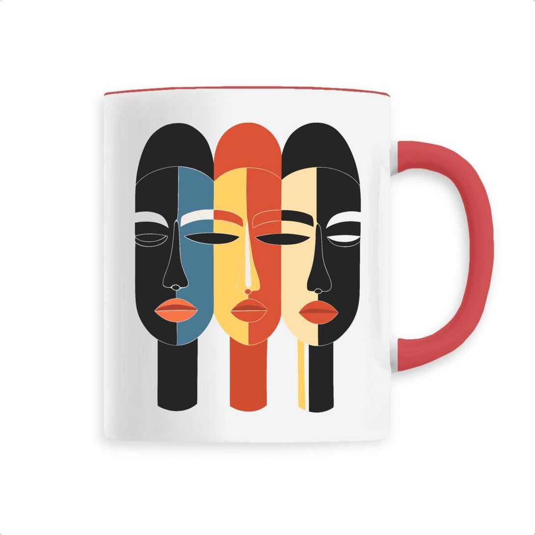 Mug céramique visages africains Ubuso - Numydya Mug Décoration, Home, Ubuso