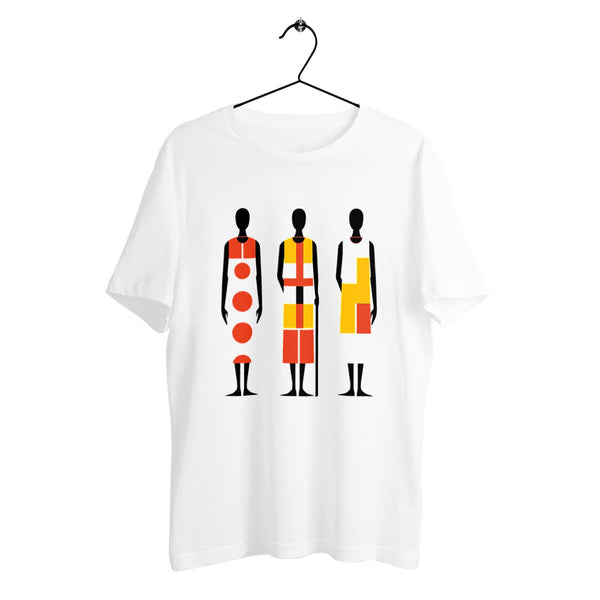 T-shirt unisexe col rond en coton bio motif Masaï - Numydya T-shirt Unisexe Femme, Homme, Maasai