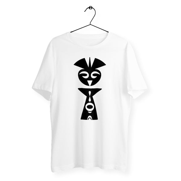 T-shirt unisexe blanc léger en coton bio - Collection Tribalia - Numydya T-shirt Unisexe Femme, Homme, Tribalia