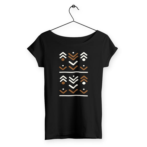 T-shirt Femme en coton bio peigné Tribalia - Numydya T-shirt Femme Femme, Tribalia